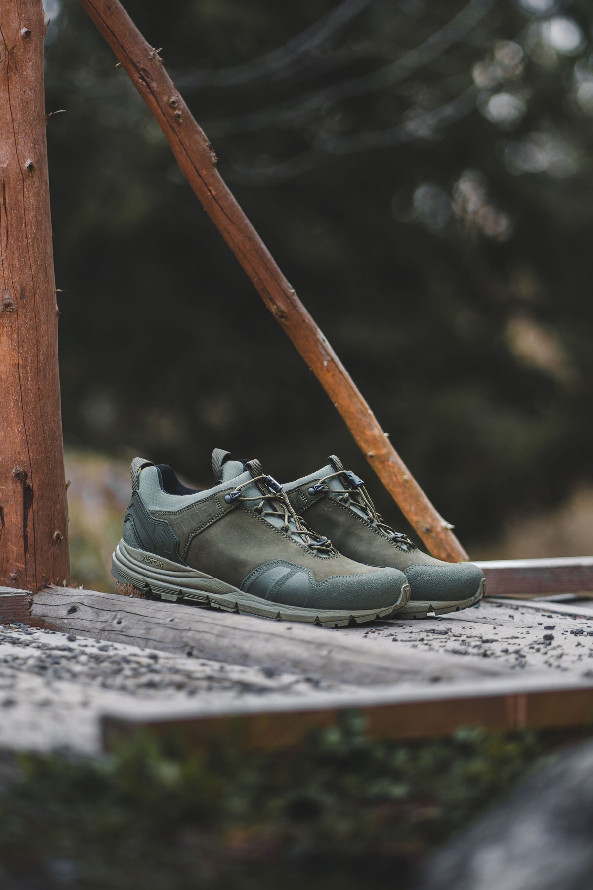 Police shoes Taras Low Olive – In use 1